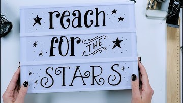 Maak zelf de letters voor je lightbox - HANDLETTERING DOE JE ZO!
