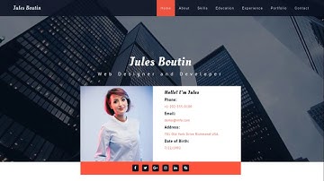 EliteCV - HTML5 Responsive portfolio Website Template for Online Portfolio & CV