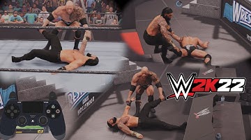 WWE 2K22 - How to grab opponent while lying in the ring or ringside - PS4/PS5/XBOX/PC