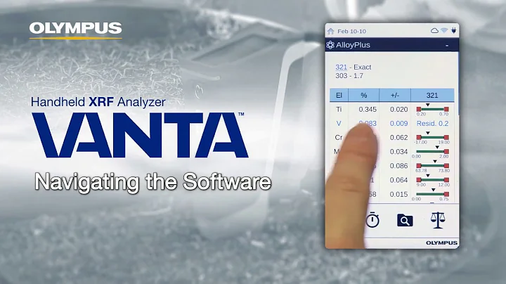 Vanta Handheld XRF Analyzer | Navigating the Softw...