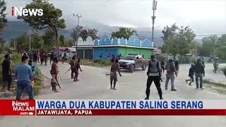 Perang Antarsuku Antara Warga Dua Kabupaten di Papua #iNewsMalam 10/01