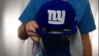 NY Giants 'NFL-DOGEAR' Royal Fitted Hat by New Era