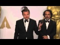 The Revenant: Leonardo DiCaprio and Alejandro G. Iñárritu Oscars Backstage Interview (2016)