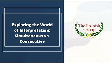 Simultaneous and Consecutive Interpretation