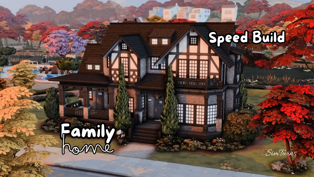 Family Home | Sims 4 Speed Build | No CC | - YouTube