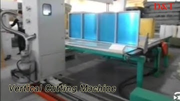 EVA Foam Vertical Cutting Machine 7.24kW CNC For Sponge Mattress