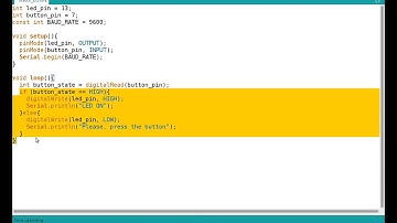 Arduino: Turn on and off a led with a button (part 1)
