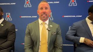 USF Head Coach Brian Hartline on the toughness of the American Conference and matchup against ECU