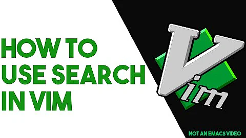 How to Search in Vim
