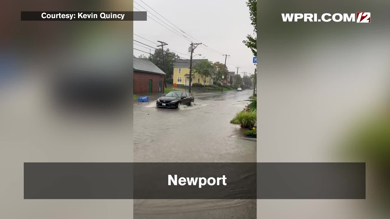 VIDEO NOW Flooding in Newport Tuesday 1045am YouTube