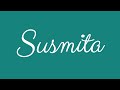 Learn how to sign the name susmita stylishly in cursive writing