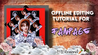 Offline editing tutorial for fanpage 💜 screenshot 4