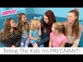 Telling Our Kids I'm PREGNANT! SURPRISE!