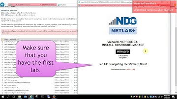 NetLabs Login and Schedule