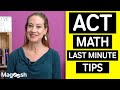 ACT Math Tips Quiz