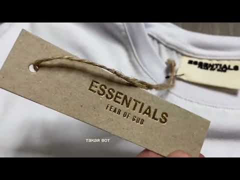 Обзор белой оверсайз футболки Essentials Fear Of God от магазина Gorilla Shop лучший выбор