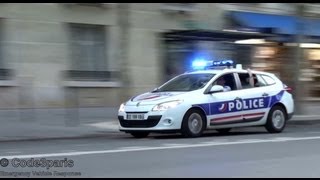 Voiture de la police nationale \/\/ Paris Police Car Responding