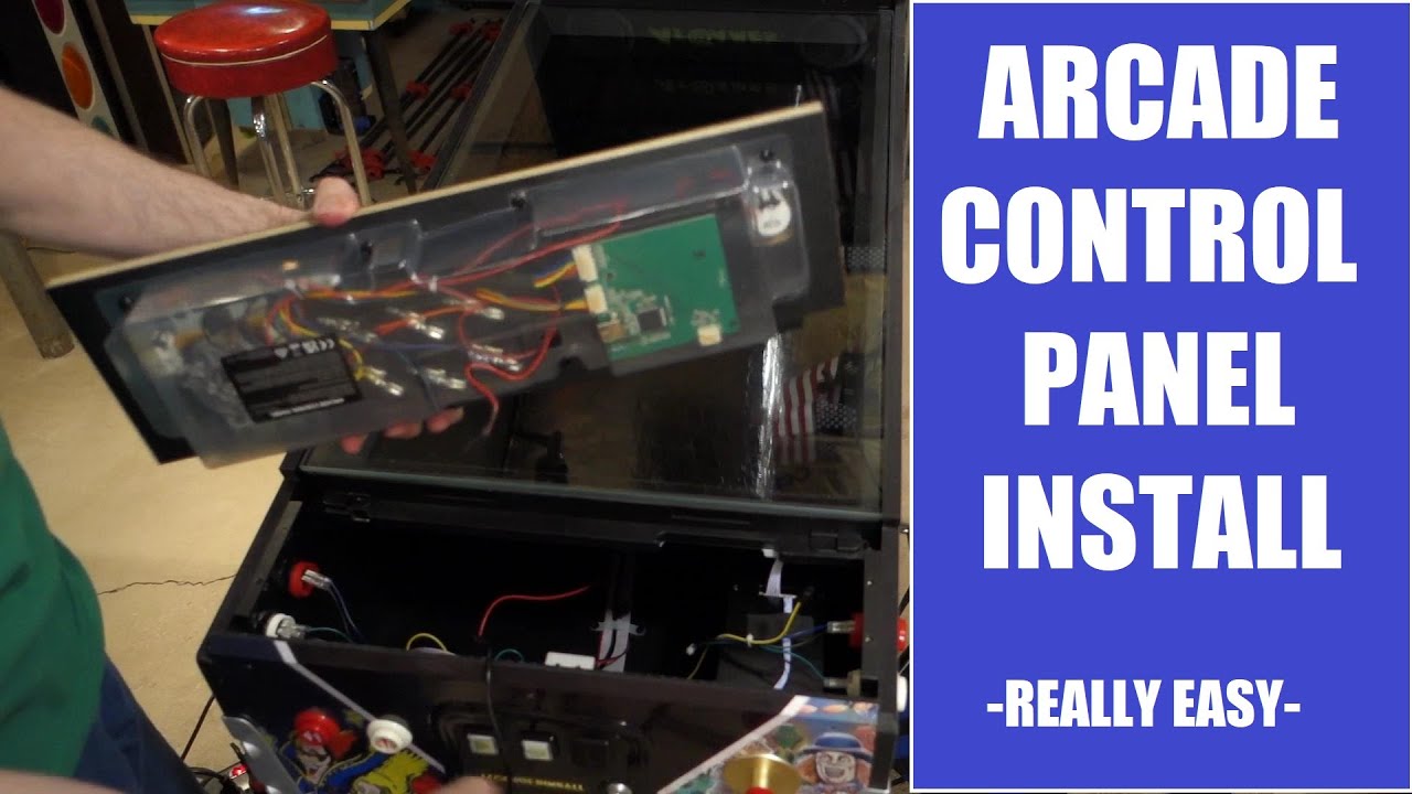 Legends Pinball arcade control panel install - Easy! - YouTube