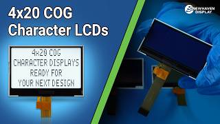 4x20 COG Character LCD Displays