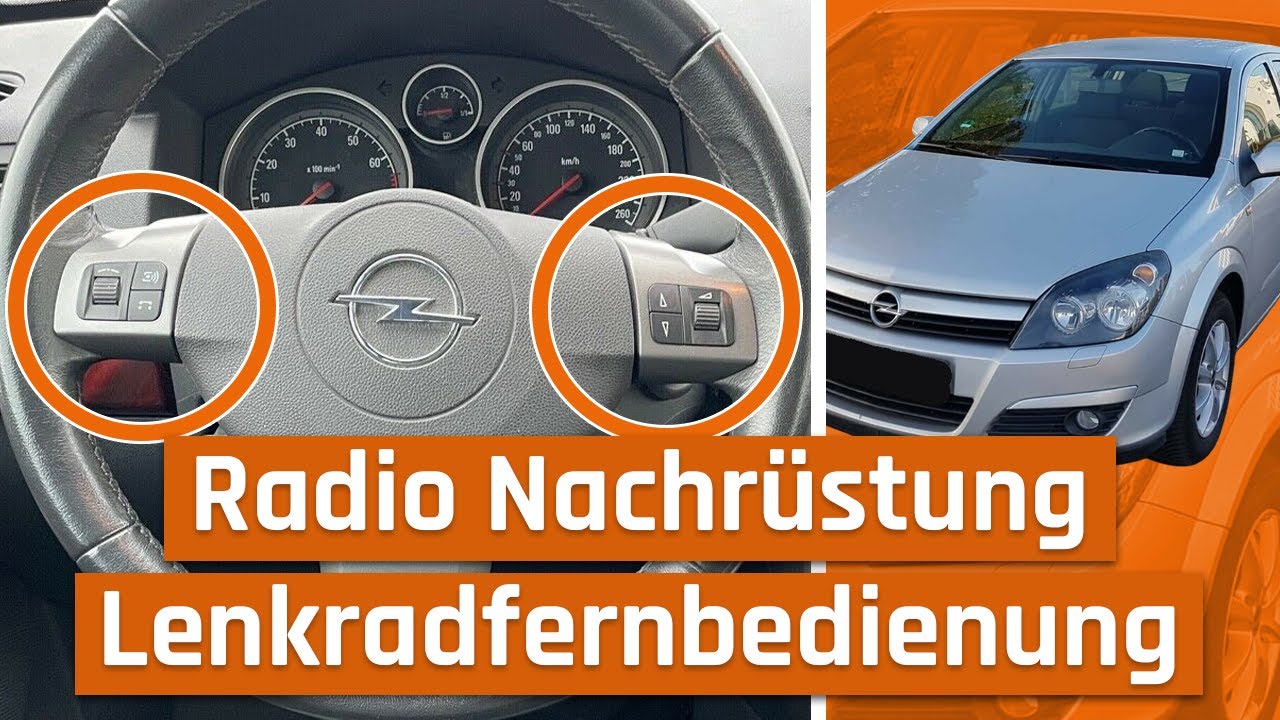 Astra H Autoradio Nachrüstung Lenkradfernbedienung für Opel 2004-2010 mit  CanBus und Bordcomputer 