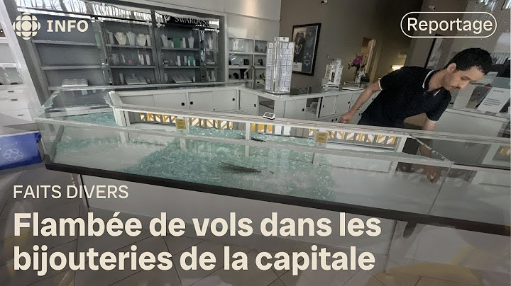 Flambée de vols dans les bijouteries de la capitale fédérale