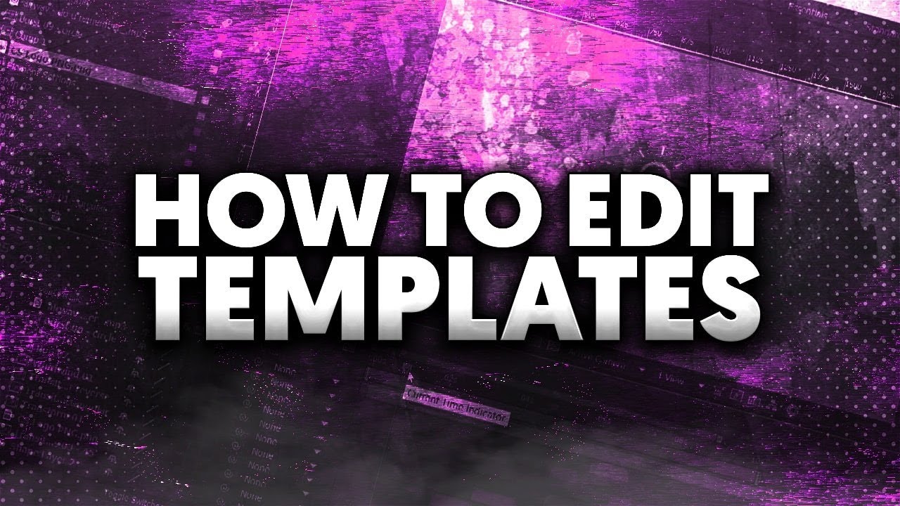 how to edit templates in Adobe Premiere Pro Tutorial | Envato Element ...