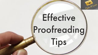 Effective Proofreading -  English Version. Lesson 9.