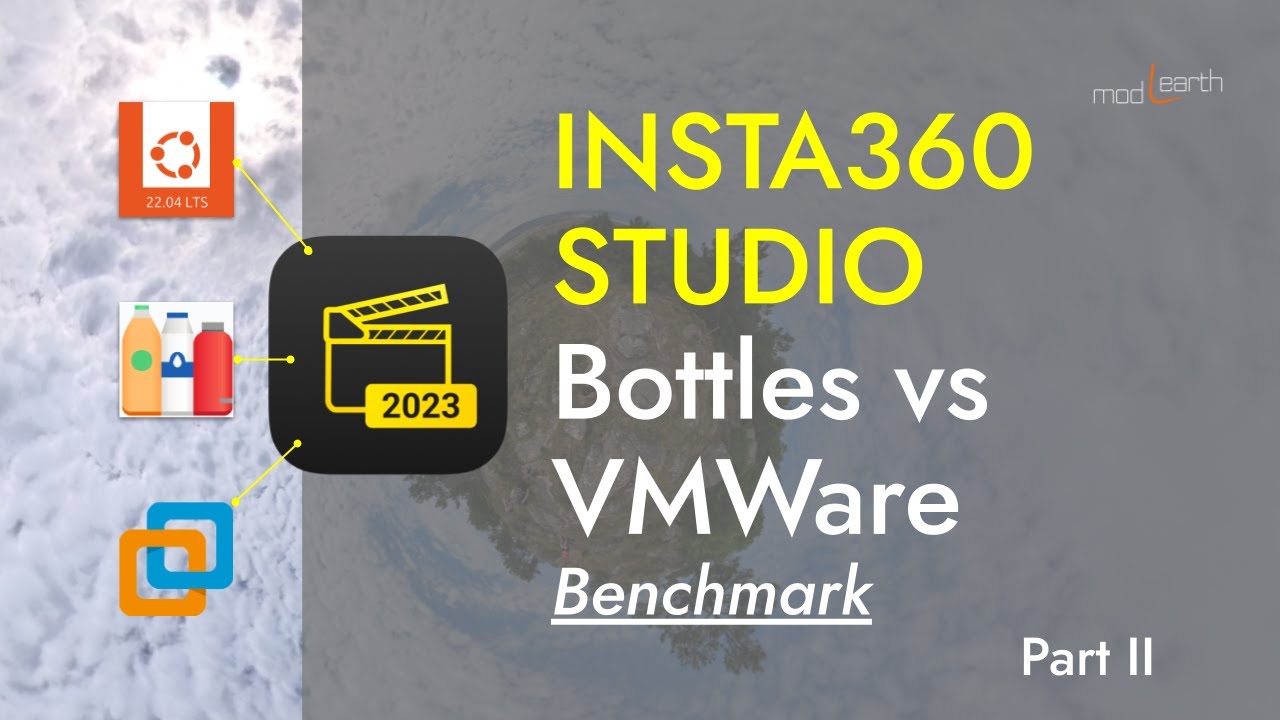 🟡 Insta360 Studio en Ubuntu Linux Bottles vs VMWare Benchmark