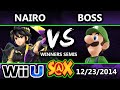 S@X - WS | Boss (Luigi) Vs. Nario (Dark Pit) SSB4 Winners Semis - Smash 4 Wii U