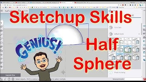 Super Simple Half Sphere in Sketchup!