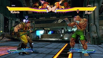 Rolento & Ibuki vs Sagat & Dhalsim! Street Fighter X Tekken CPU vs CPU