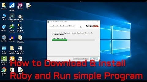 How to Download & install Ruby on window 10,8,7