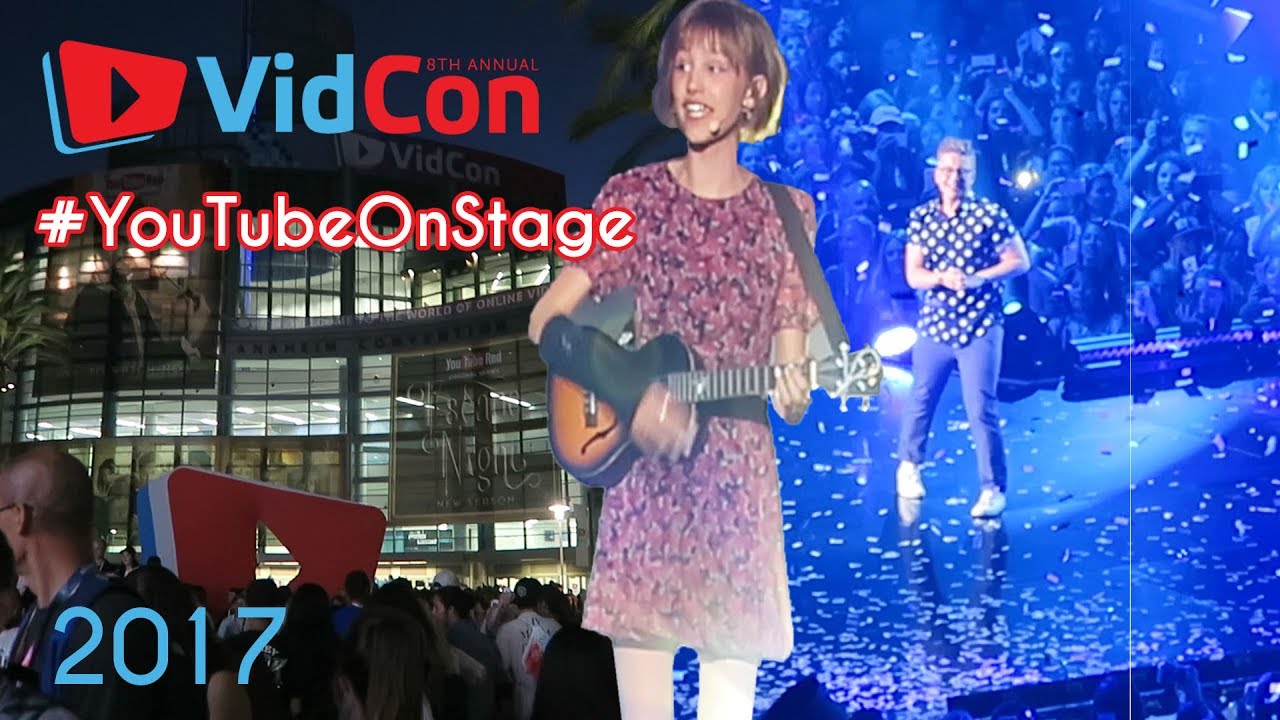 FIRST EVER YOUTUBE ON STAGE! VidCon US 2017 YouTube
