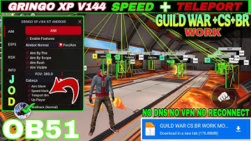 GUILD WAR HACK || AIMKILL MOD UPDATED || OB51 UPDATED MOBILE PENEL || GUILD WAR HACK FREE FIRE