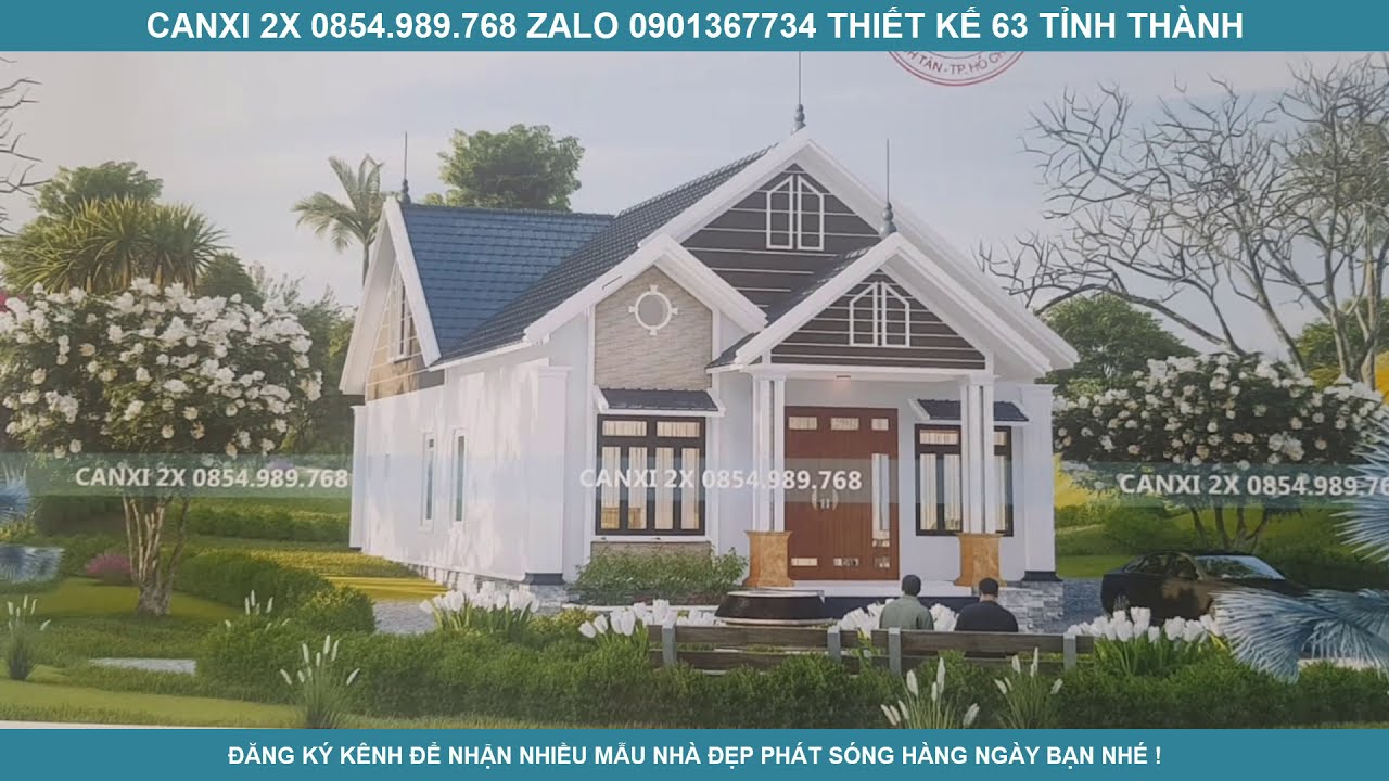 Hồ sơ thiêt kế nhà cấp 4 mái thái 3 phòng ngủ tại Đắk... - youtube