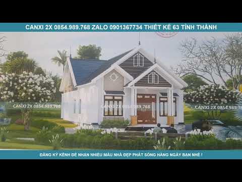Video Hồ sơ thiêt kế nhà cấp 4 mái thái 3 phòng ngủ tại Đắk... - youtube