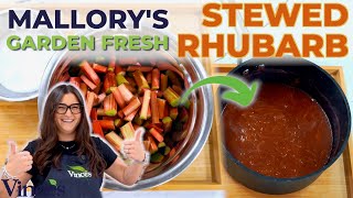 Delicious Stewed Rhubarb Recipe by Mallory | Quick & Easy Homemade Dessert