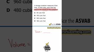 ASVAB Arithmetic Reasoning: Volume Word Problems