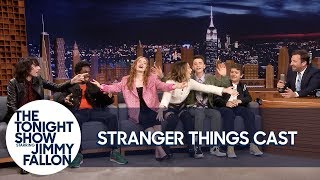 The Stranger Things Cast Teaches Jimmy the "Chicken Noodle Soup" Song