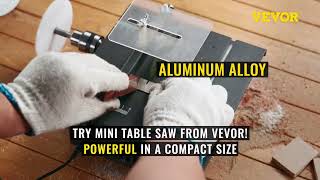 Traditional Table Saw VS. VEVOR Mini Table Saw screenshot 4