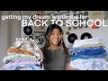 BUILDING MY DREAM COLLEGE WARDROBE // BACK TO SCHOOL TRY-ON CLOTHING HAUL