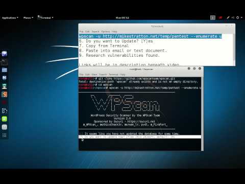 Wordpress Hacking (Penetration Testing Using WP Scan & Kali Linux)