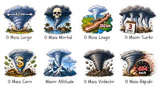 Todos os Recordes MAIS INSANOS de Tornados Explicados em 9 Minutos