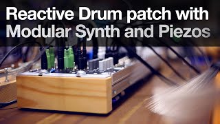 Reactive Drum Effects with Modular Synth and Piezos