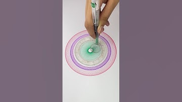 Beautiful Big Spirograph ASMR: Relaxing Art for Ultimate Calm! #shorts #art #spirograph #asmr #2024