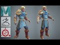 Autodesk Maya 2018 - Character Clothing Speed Model