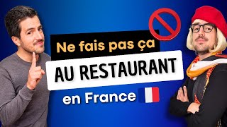 😱❌ 13 choses que tu ne dois ABSOLUMENT PAS faire au restaurant en France !