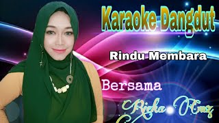 Rindu Membara | Reza Sugiarto Ft Yuda | Karaoke Dangdut Duet Bersama Rieka Cmz