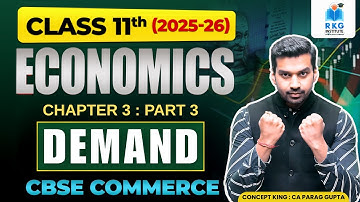 Class 11 Demand Chapter 👩‍🏫 Part - 3 | Change in Quantity in Demanded | Microeconomics