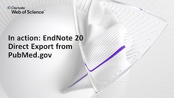 In action: EndNote 20 (Windows) Direct Export from PubMed.gov